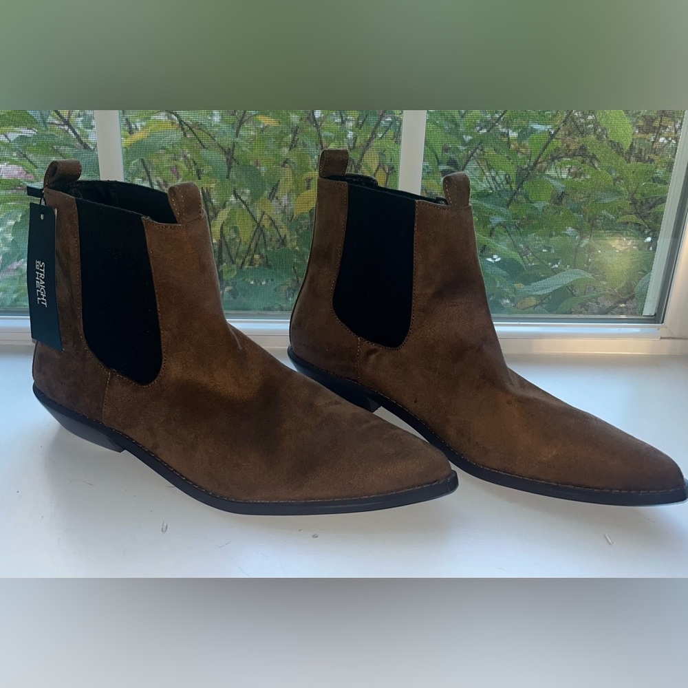 Men's Brown Suede Chelsea Boots